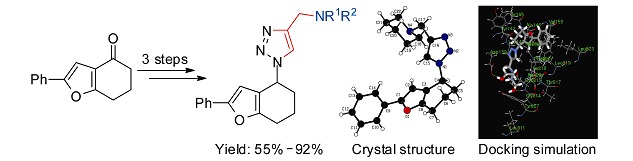 Synthesis, Structure and H+/K+-ATPase Inhibitory Activity of Novel Triazolyl Substituted Tetrahydrobenzofuran Derivatives via One-pot Three-component Click Reaction