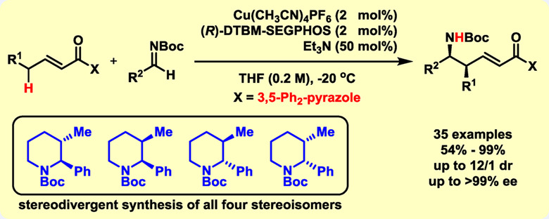 Catalytic Asymmetric Mannich-Type Reaction Enabled by Efficient Dienolization of α,β-Unsaturated Pyrazoleamides†