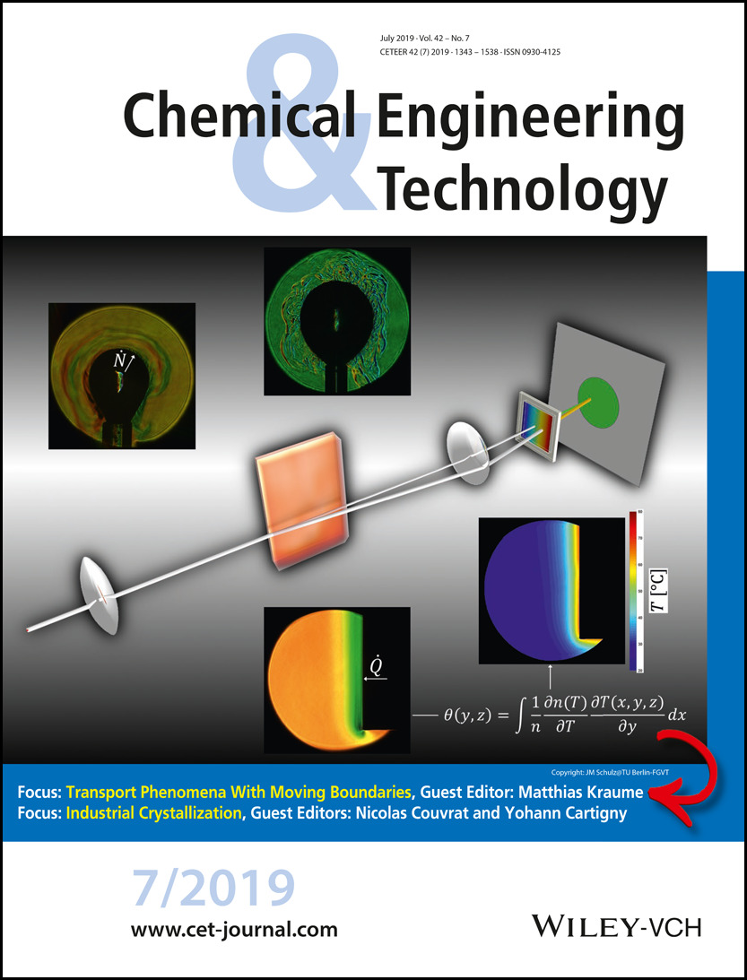 Cover Picture: Chem. Eng. Technol. 7/2019 Volume 42 Issue 7, 2019