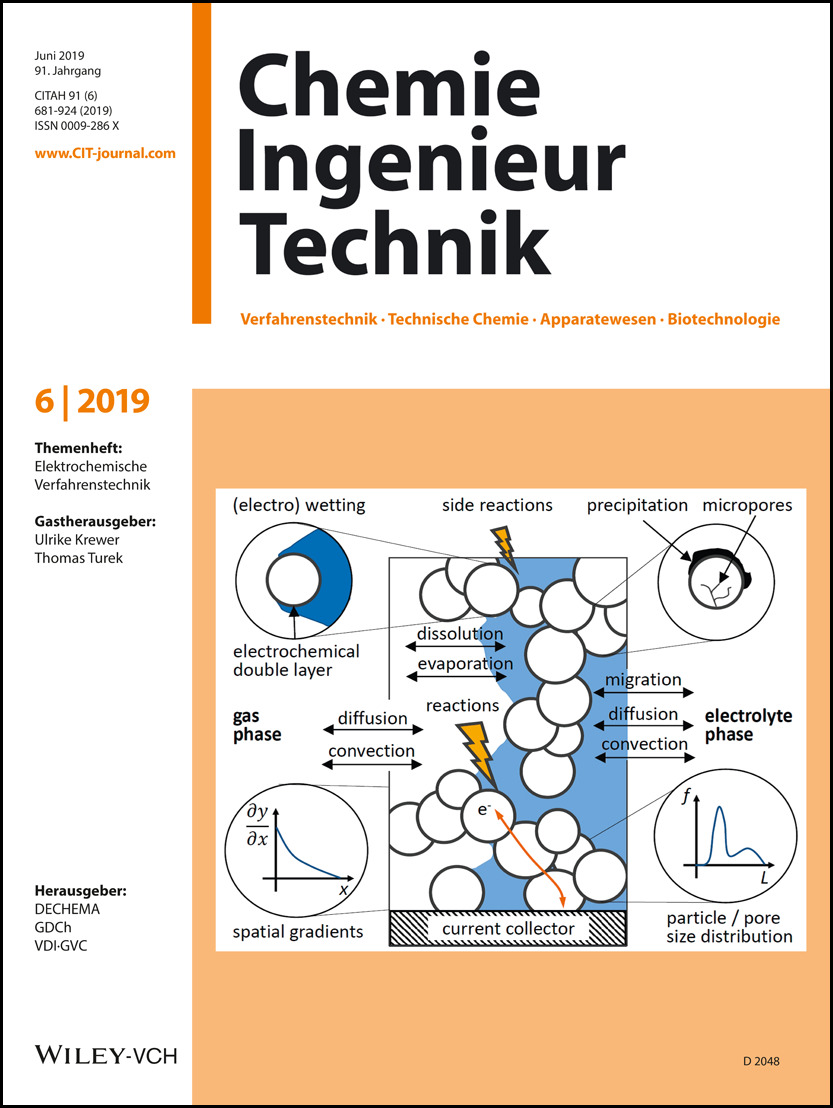 Titelbild Chem. Ing. Tech. 6/2019 Volume 91 Issue 6, 2019
