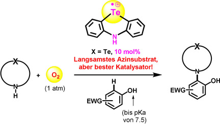 Tellur(II)/Tellur(III)-katalysierte dehydrierende C-N-Bindungsbildung