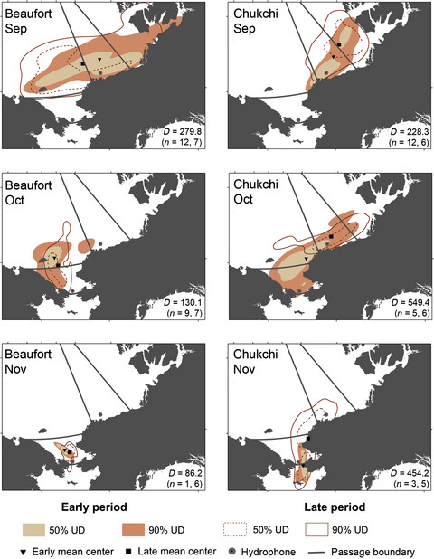 Decadal shifts in autumn migration timing by Pacific Arctic beluga whales are related to delayed annual sea ice formation