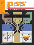 View Table of Contents for physica status solidi (a) Volume 220, Issue 13