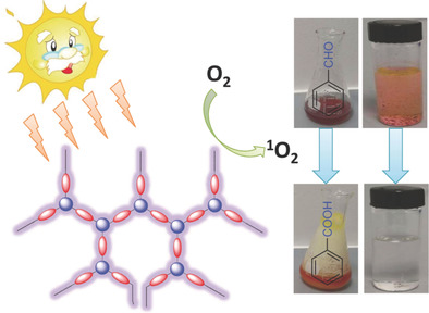 A Cross-linked Conjugated Polymer Photosensitizer Enables Efficient Sunlight-Induced Photooxidation