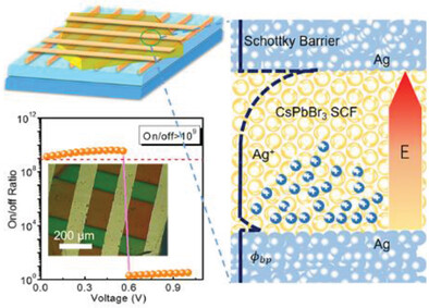 Single Crystal Halide Perovskite Film for Nonlinear Resistive Memory with Ultrahigh Switching Ratio