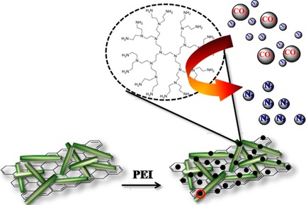 γ-Alumina Nanorod/Reduced Graphene Oxide as Support for Poly(ethylenimine) to Capture Carbon Dioxide from Flue Gas
