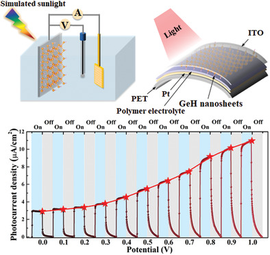 Hydrogen Terminated Germanene for a Robust Self-Powered Flexible Photoelectrochemical Photodetector