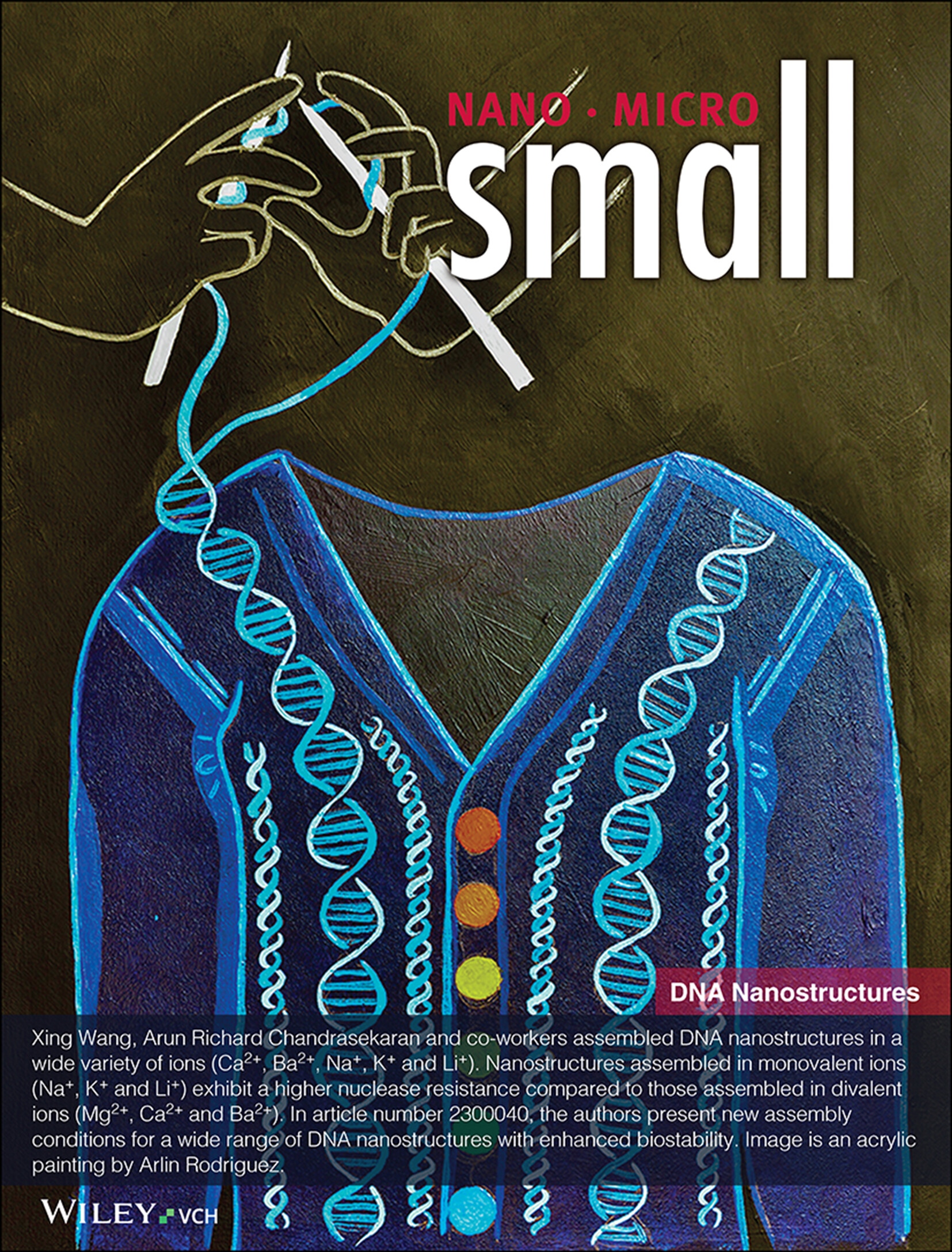 Self-Assembly of DNA Nanostructures in Different Cations (Small 39/2023) Volume 19 Issue 39, 2023