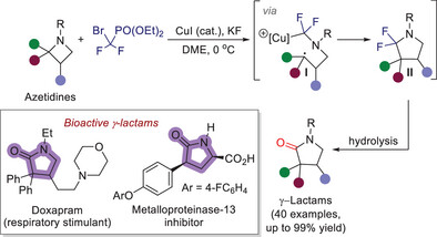 Site-Selective Carbonylation of Azetidines via Copper-Catalyzed Difluorocarbene Insertion
