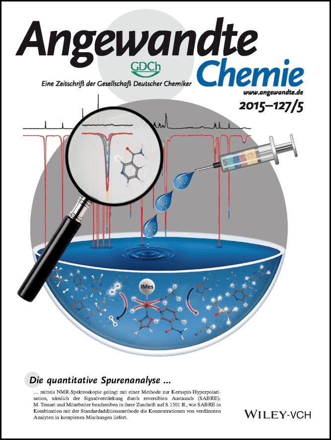 Innentitelbild: Quantitative Trace Analysis of Complex Mixtures Using SABRE Hyperpolarization (Angew. Chem. 5/2015)