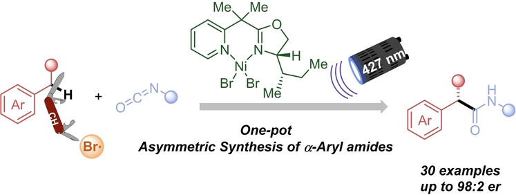 Dual Nickel/Photoredox-Catalyzed Asymmetric Carbamoylation of Benzylic C(sp3)−H Bonds