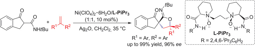 Enantioselective Radical-Polar Crossover Reactions of Indanonecarboxamides with Alkenes