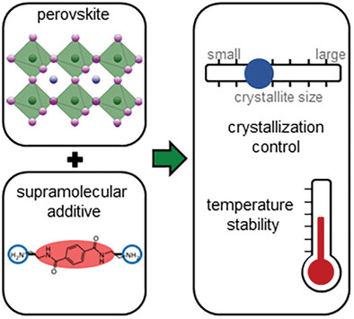 Tailored Supramolecular Additives to Control the Crystallization Process and Morphology of MAPbI3