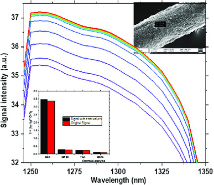 Preparation of Bi-Doped ZnO Thin Film over Optical Fiber and Their Application as Detection of Ethylenediamine in an Aqueous Medium Based on the Evanescent Field Technique