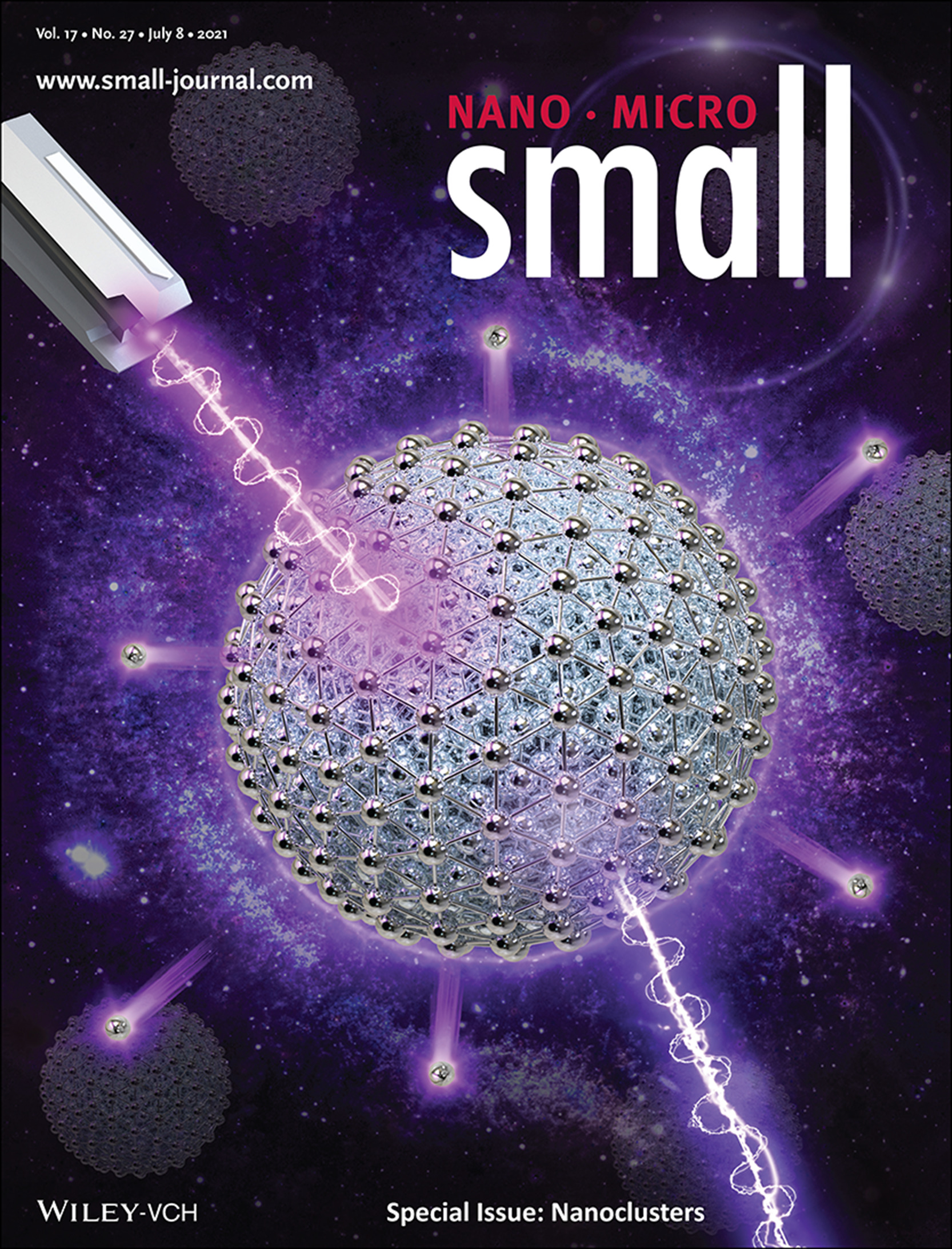 Aluminum Nanocrystals: Sub-3 nm Aluminum Nanocrystals Exhibiting Cluster-Like Optical Properties (Small 27/2021) Volume 17 Issue 27, 2021