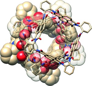 Charge and Spin Transport in an Organic Molecular Square
