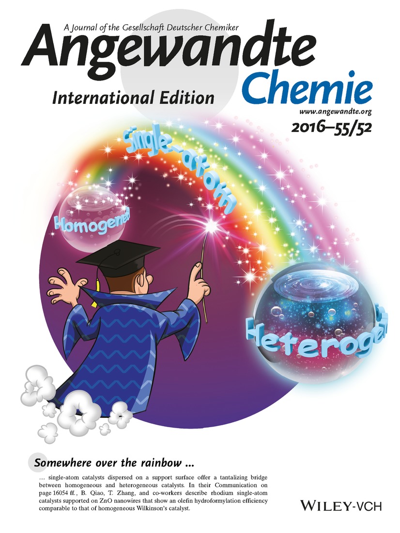 Back Cover: Hydroformylation of Olefins by a Rhodium Single-Atom Catalyst with Activity Comparable to RhCl(PPh3)3 (Angew. Chem. Int. Ed. 52/2016) Volume 55 Issue 52, 2016