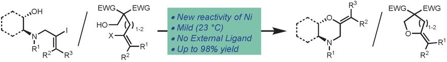 Nickel-Catalyzed Intramolecular C−O Bond Formation: Synthesis of Cyclic Enol Ethers