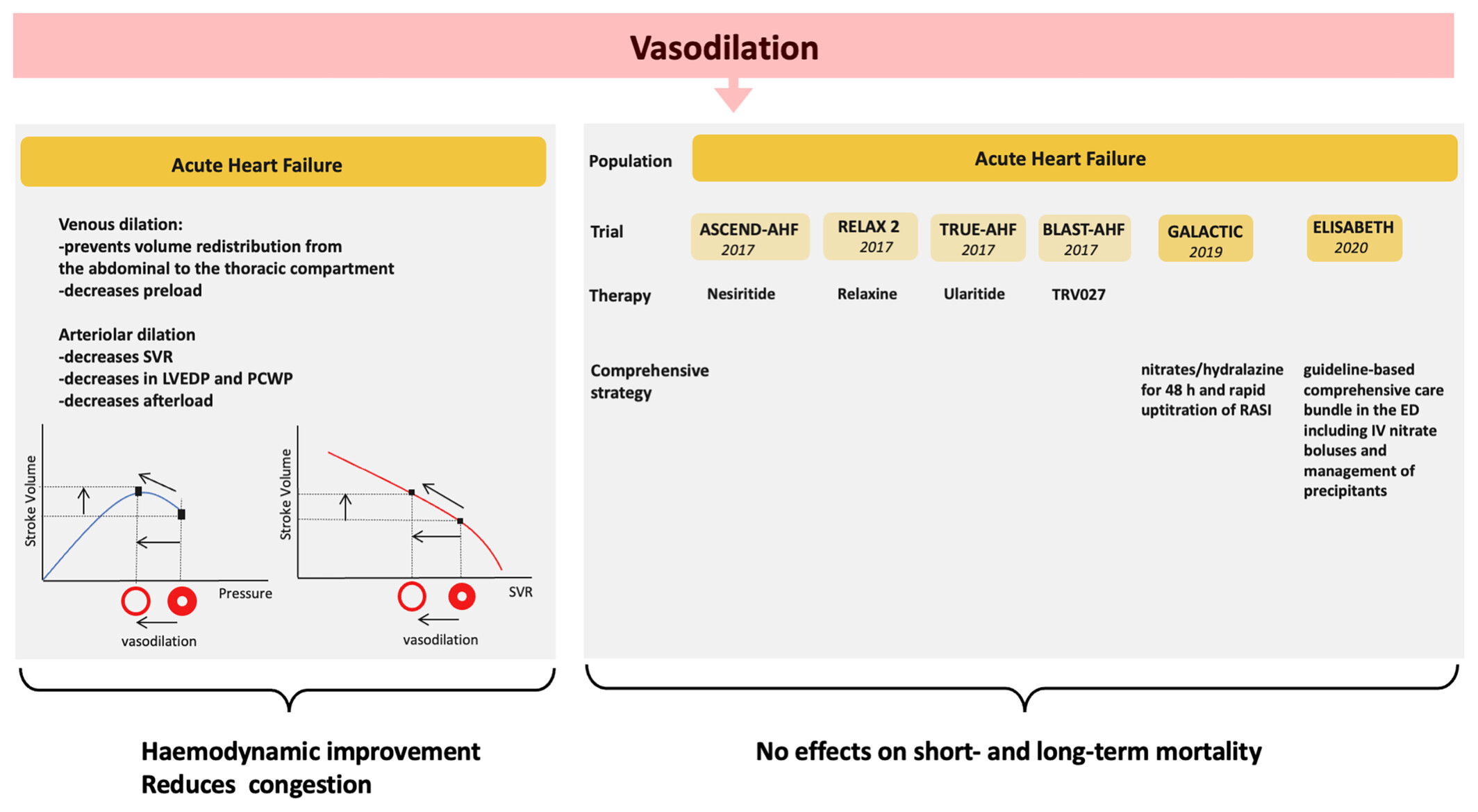 Pathophysiology and clinical use of agents with vasodilator properties in acute heart failure. A scientific statement of the Heart Failure Association (HFA) of the European Society of Cardiology (ESC)
