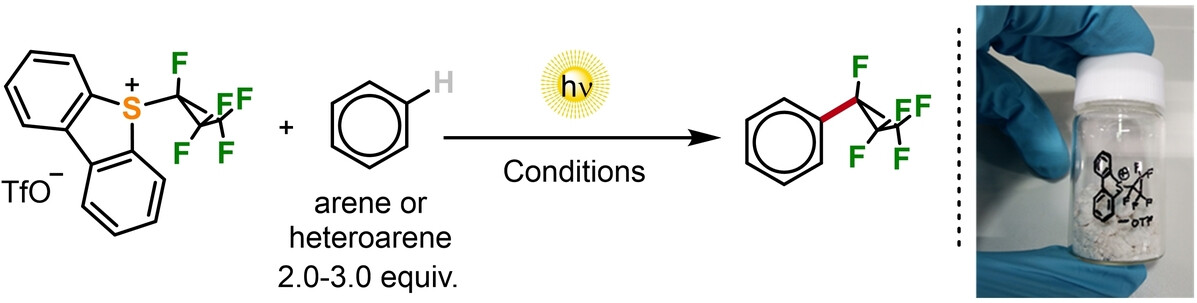 Pentafluorocyclopropanation of (Hetero)arenes Using Sulfonium Salts: Applications in Late-Stage Functionalization