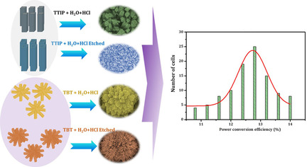 Secondary Hydrothermally Processed Engineered Titanium Dioxide Nanostructures for Efficient Perovskite Solar Cells