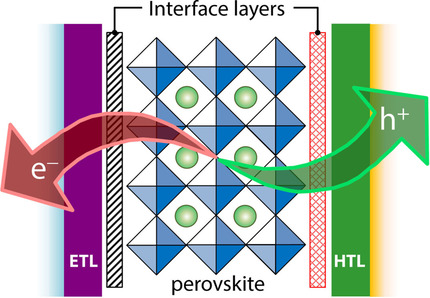 Impact of Interfacial Layers in Perovskite Solar Cells