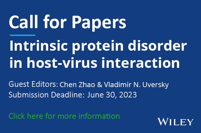Call for Papers: Intrinsic protein disorder in host-virus interaction