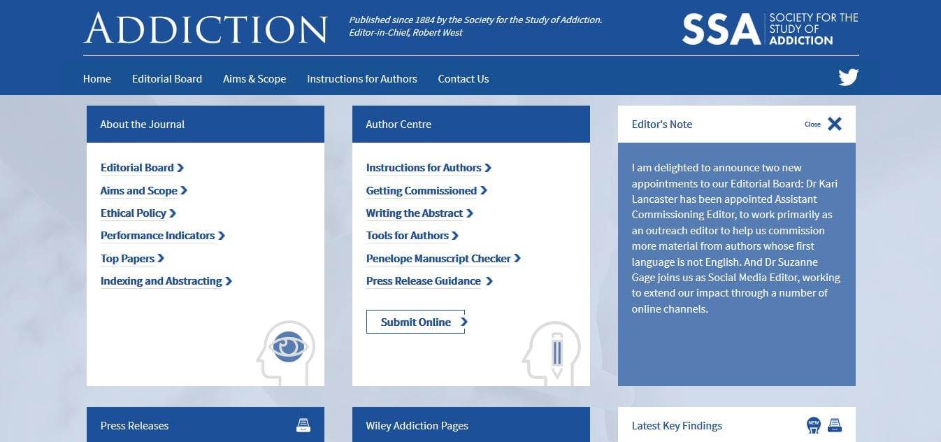 Addiction Website