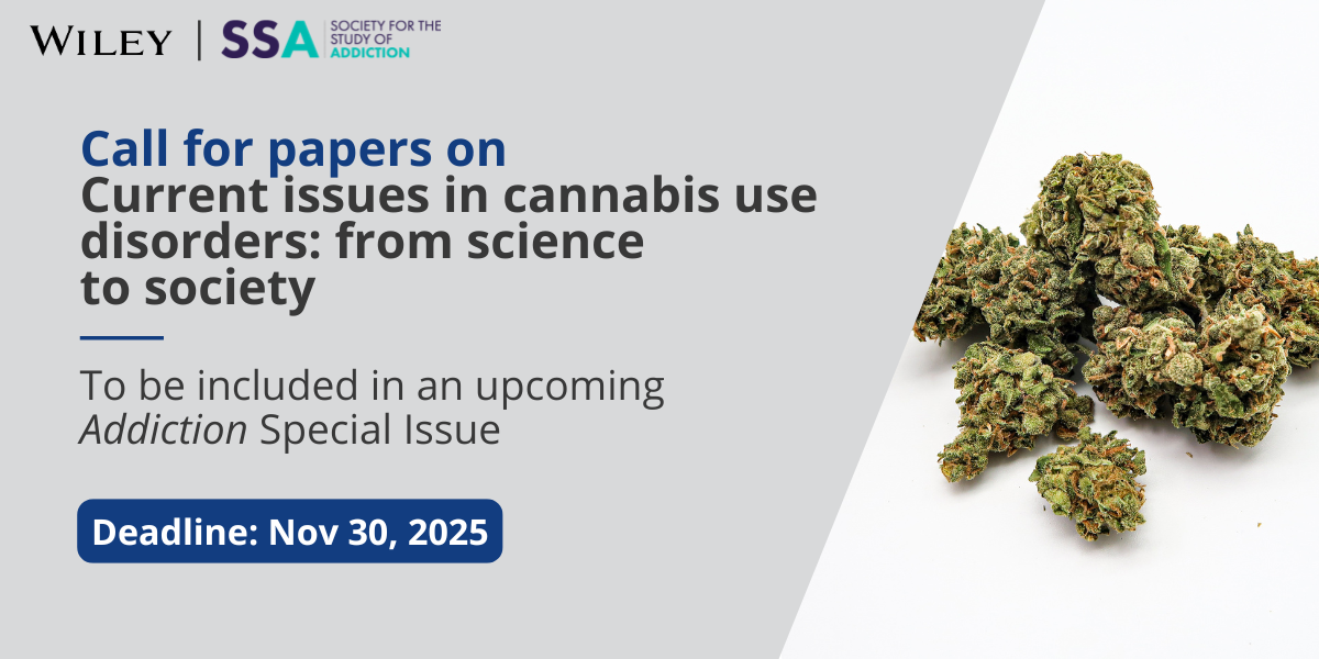 Call for Paperes: Current Issues in Cannabis Use Disorders: From Science to Society promotional image
