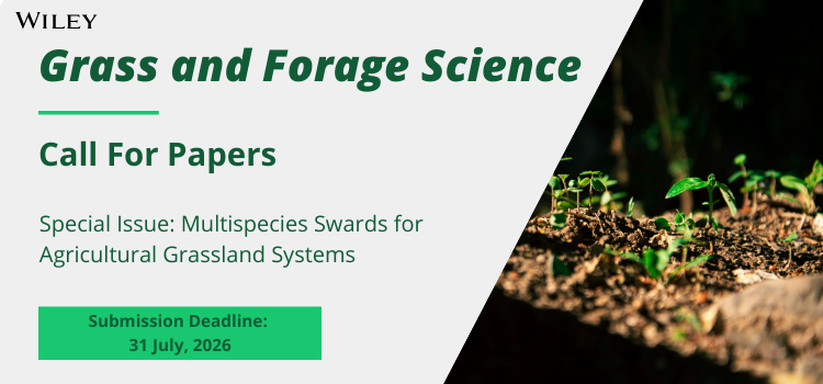 Call for Papers - Multispecies Swards for Agricultural Grassland Systems promotional image