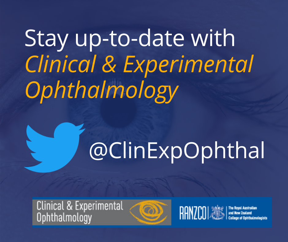Clinical and Experimental Ophthalmology Twitter