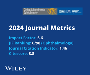 Journal Metrics: Clinical & Experimental Ophthalmology promotional image