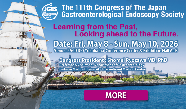 The 111th Congress of the Japan Gastroenterological Endoscopy Society promotional image