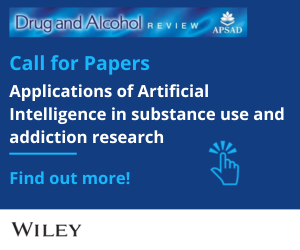 Call for Papers: Applications of Artificial Intelligence in Substance Use and Addiction Research