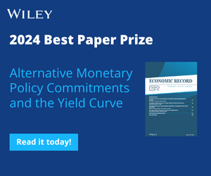 Banner promoting the 2024 Best Paper Prize Winner - Alternative Monetary Policy Commitments and the Yield Curve