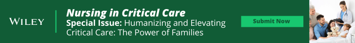 Call for Papers - Humanizing and Elevating Critical Care: The Power of Families Banner promoting a call for papers on Humanizing and Elevating Critical Care: The Power of Families