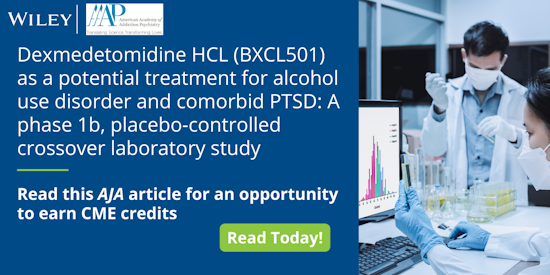ADexmedetomidine HCL (BXCL501) as a potential treatment for alcohol use disorder and comorbid PTSD: A phase 1b, placebo-controlled crossover laboratory study