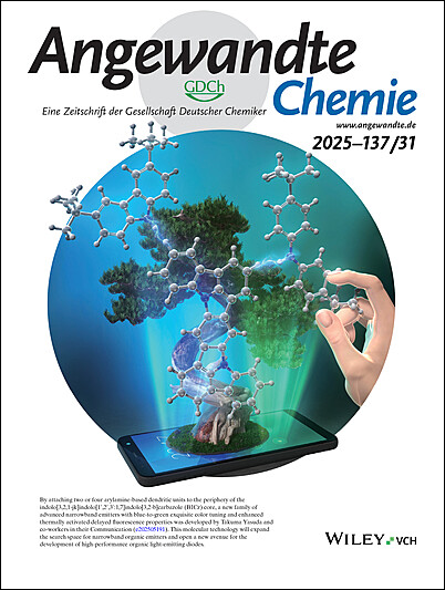 Inside Front Cover: In-Situ Observation of Post-CO Intermediates to Decode C─C Coupling Pathways in CO2 Electroreduction (Angew. Chem. 30/2025)