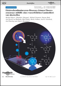 Frontispiz: Elektrochemilumineszenz-Bioassays können Fluoreszenzassays mithilfe eines wasserlöslichen Luminolderivats übertreffen