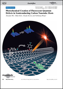 Frontispiz: Photochemical Creation of Fluorescent Quantum Defects in Semiconducting Carbon Nanotube Hosts