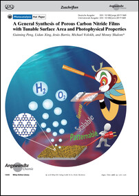 Frontispiz: A General Synthesis of Porous Carbon Nitride Films with Tunable Surface Area and Photophysical Properties