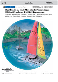 Frontispiz: Dual-Functional Small Molecules for Generating an Efficient Cytochrome P450BM3 Peroxygenase