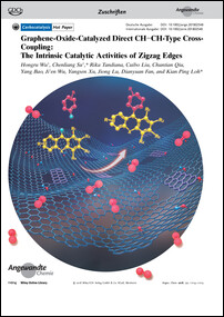 Frontispiz: Graphene-Oxide-Catalyzed Direct CH−CH-Type Cross-Coupling: The Intrinsic Catalytic Activities of Zigzag Edges