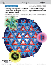 Frontispiz: Docking Strategy To Construct Thermostable, Single-Crystalline, Hydrogen-Bonded Organic Framework with High Surface Area
