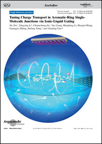Frontispiz: Tuning Charge Transport in Aromatic-Ring Single-Molecule Junctions via Ionic-Liquid Gating
