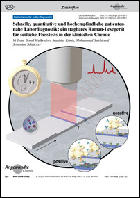 Frontispiz: Schnelle, quantitative und hochempfindliche patientennahe Labordiagnostik: ein tragbares Raman-Lesegerät für seitliche Flusstests in der klinischen Chemie