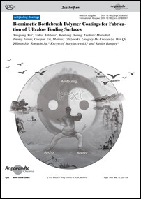 Frontispiz: Biomimetic Bottlebrush Polymer Coatings for Fabrication of Ultralow Fouling Surfaces