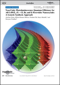 Frontispiz: Near-Unity Photoluminescence Quantum Efficiency for All CsPbX3 (X=Cl, Br, and I) Perovskite Nanocrystals: A Generic Synthesis Approach