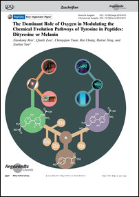 Frontispiz: The Dominant Role of Oxygen in Modulating the Chemical Evolution Pathways of Tyrosine in Peptides: Dityrosine or Melanin