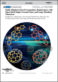 Frontispiz: Stable Diindeno-Fused Corannulene Regioisomers with Open-Shell Singlet Ground States and Large Diradical Characters